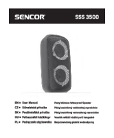 Sencor SSS 3500 - Owners manual